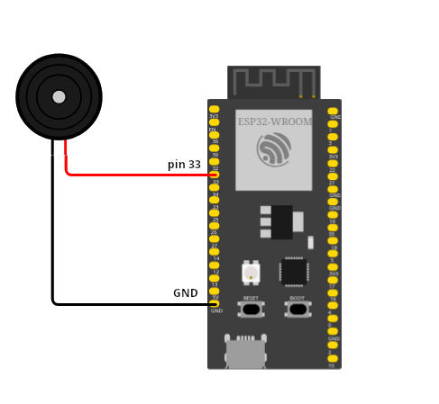 Collegamento buzzer - ESP32